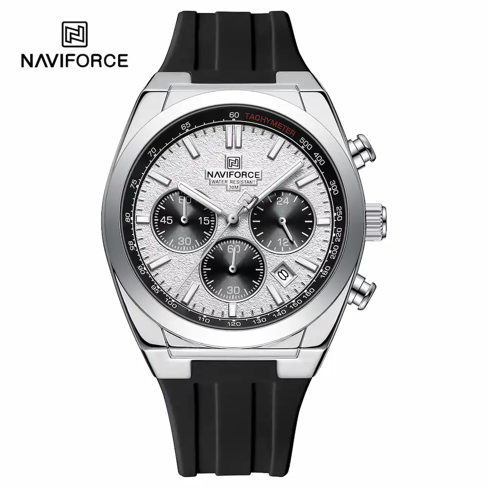 ساعت مچی مردانه نیوی فورس Naviforce NF 8080 S/W/B
