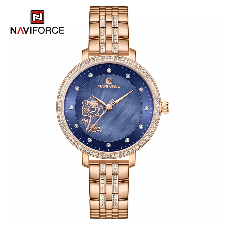 ساعت مچی زنانه نیوی فورس Naviforce NF 5017 RG/BE