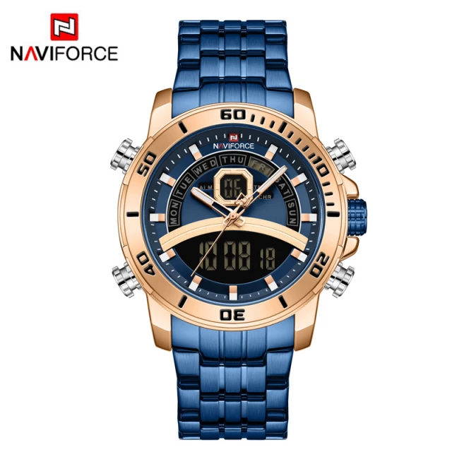 ساعت مچی مردانه نیوی فورس NAVIFORCE NF 9181 RG/BE