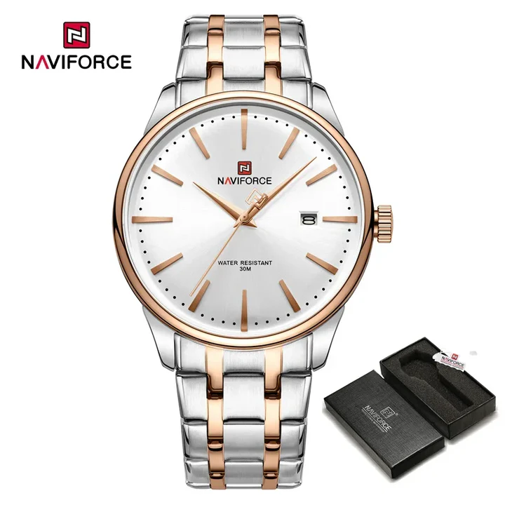 ساعت مچی مردانه نیوی فورس Naviforce NF 9230 S/W/RG