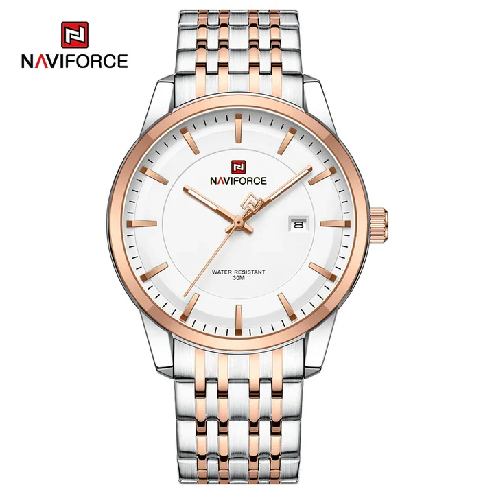 ساعت مچی مردانه نیوی فورس Naviforce NF 9228 m S/W/RG