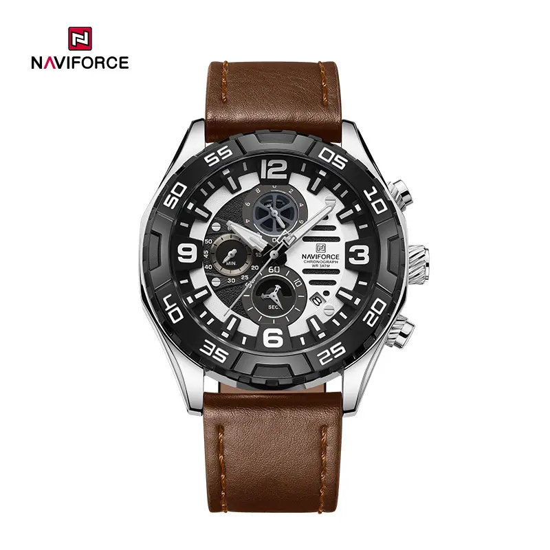 ساعت مچی مردانه نیوی فورس Naviforce NF 8043 S/W/BN