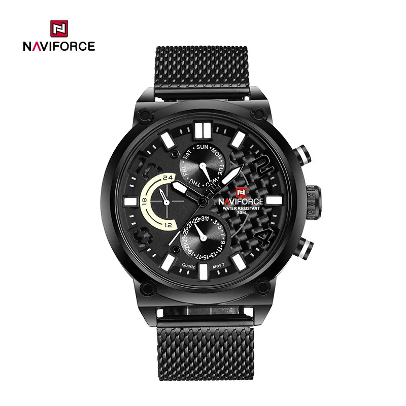 ساعت مچی مردانه نیوی فورس Naviforce NF 9068 S/B/W/B