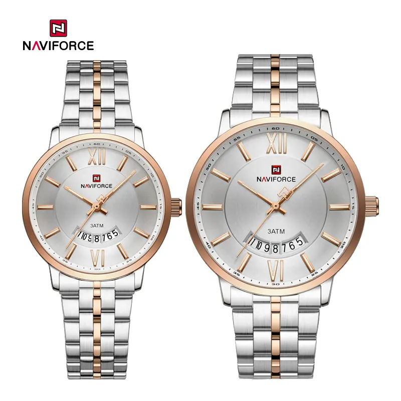 ساعت مچی ست نیوی فورس Naviforce NF 9238 c S/W/RG