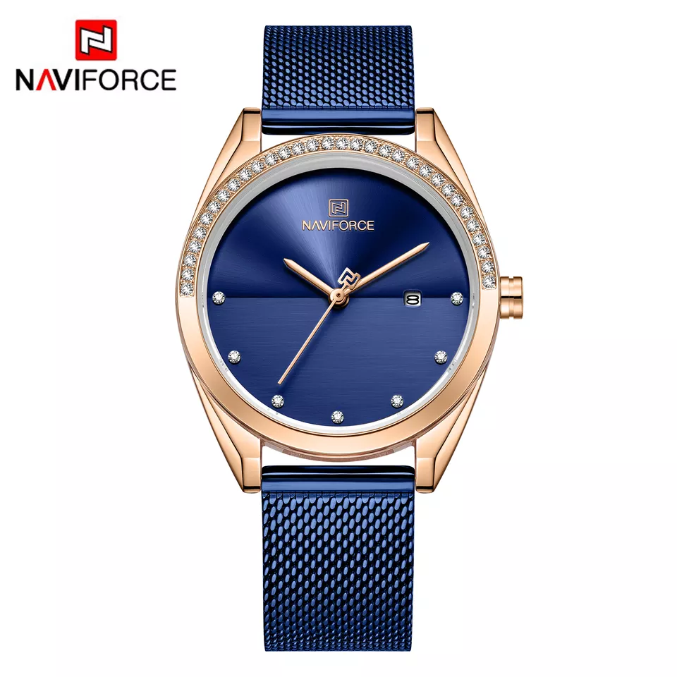 ساعت مچی زنانه نیوی فورس Naviforce NF 5015 RG/BE