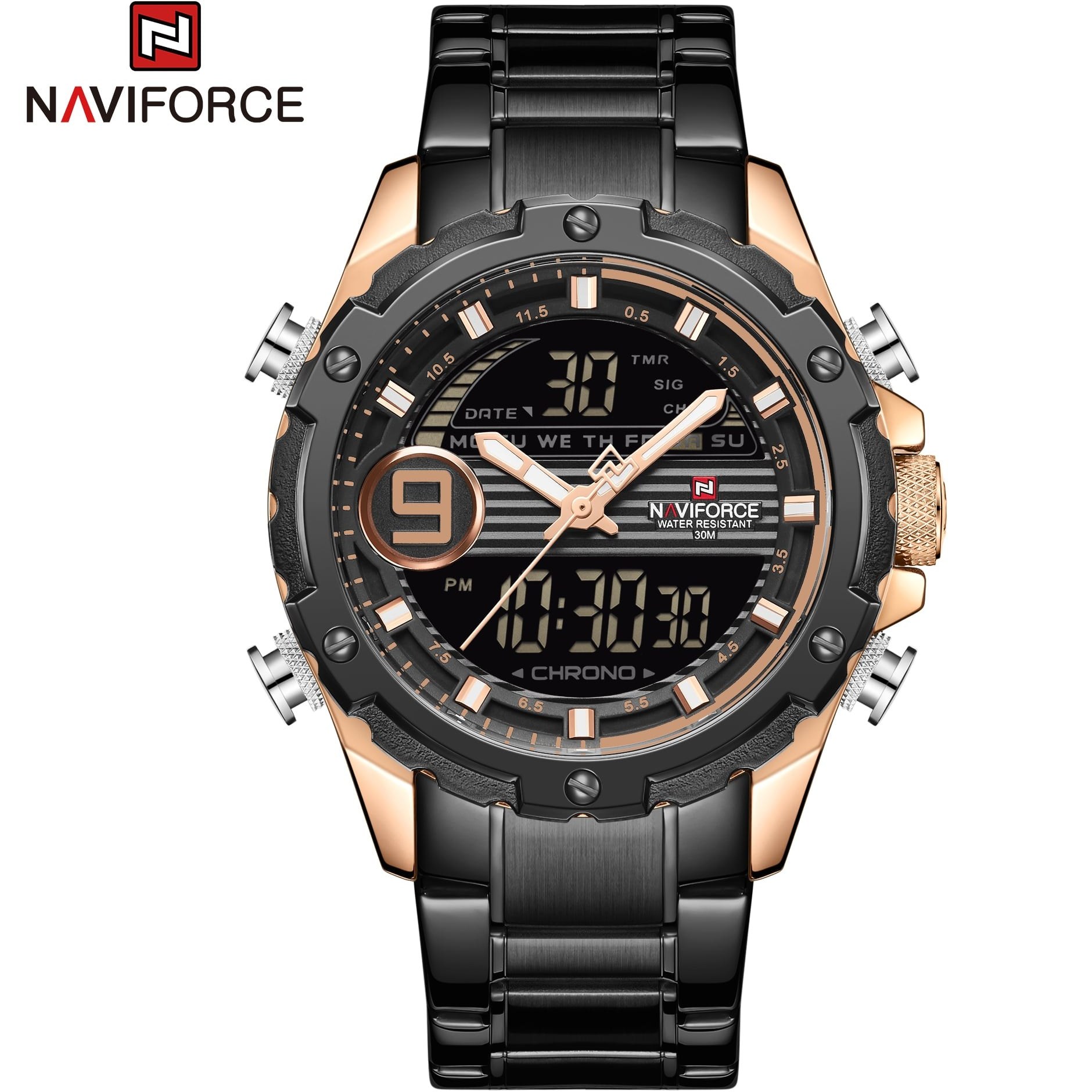 ساعت مچی مردانه نیوی فورس Naviforce NF 9146 RG/B