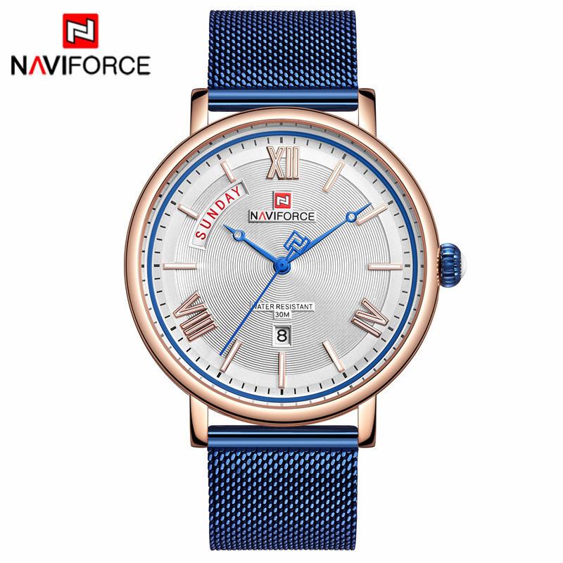 ساعت مچی مردانه نیوی فورس NAVIFORCE NF 3006 RG/BE
